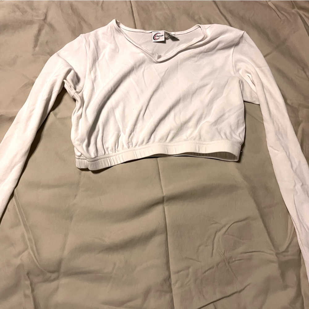 Chasse cropped body suit for cheerleading